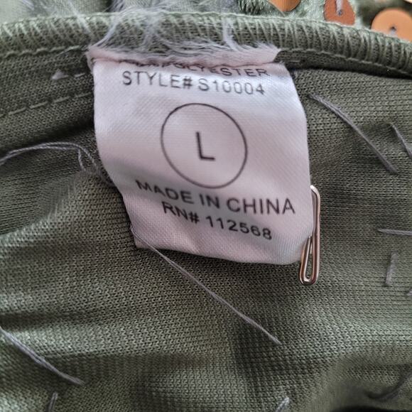 Miss Me Green Velvet Sequin Hem Skirt Size Large NWT Boho Chic Whimsical Fairy - Picture 7 of 7